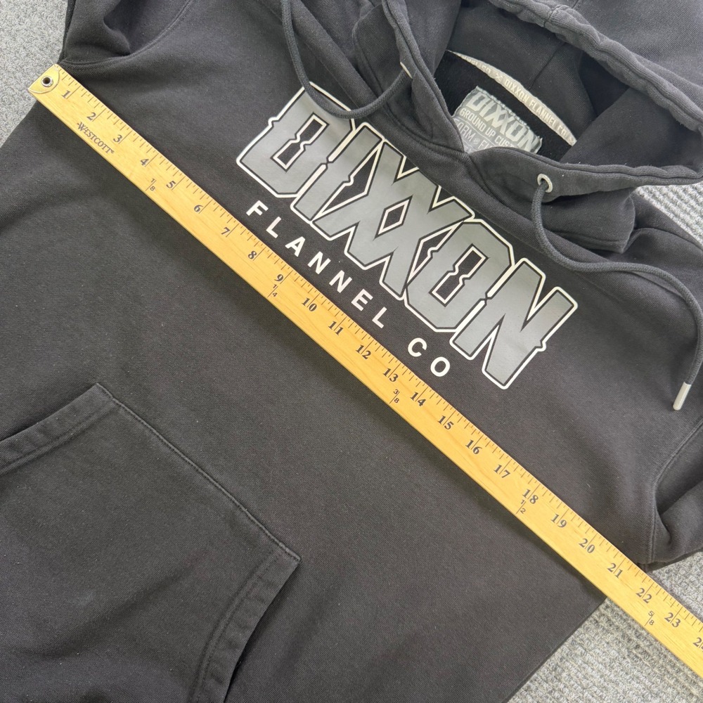 Dixxon Flannel Co Ground Up Customs Hoodie Black Mens Small Pullover Sweatshirt - Picture 10 of 13